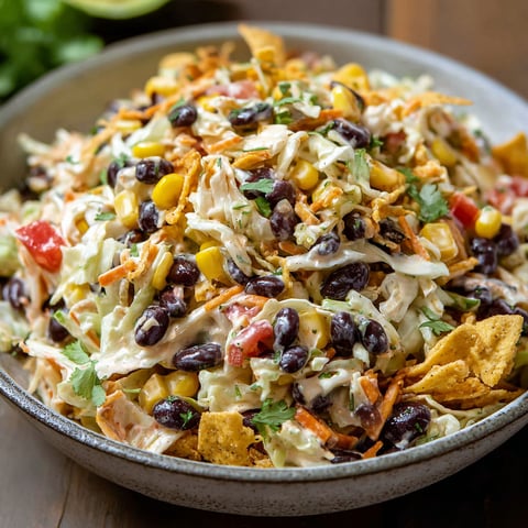 A bowl of Frito Cowboy Cabbage.