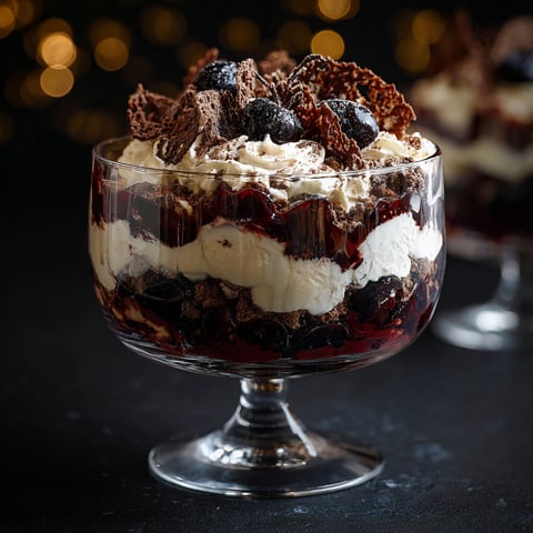 A glass bowl filled with a dessert.