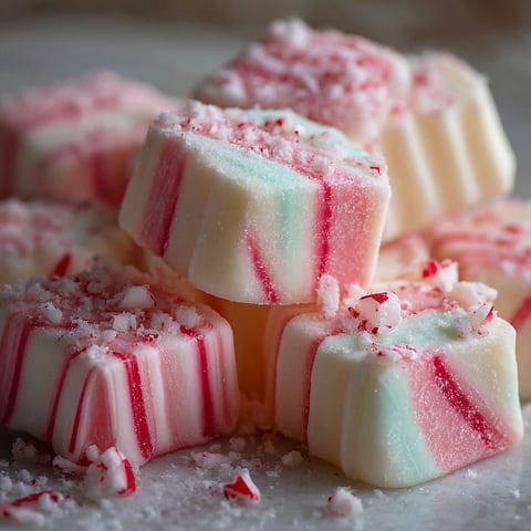 A stack of old-fashioned butter mints.