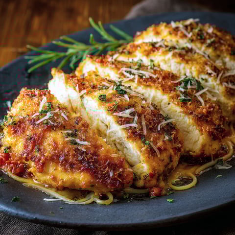 Chicken Sorrentino with Parsley and Cheese.