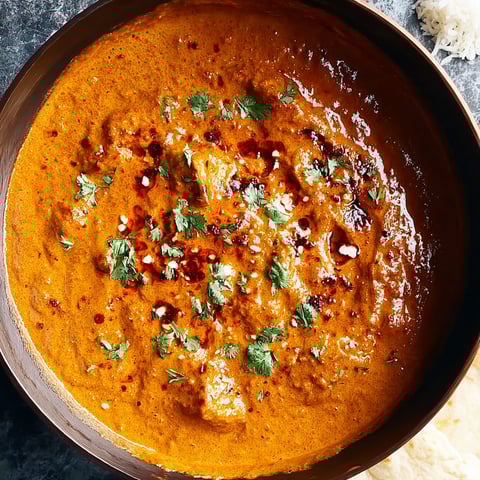 A bowl of Tikka Masala sauce.