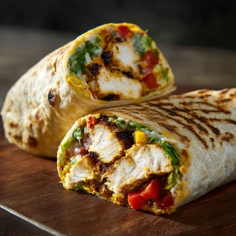 A Chipotle Ranch Grilled Chicken Burrito.