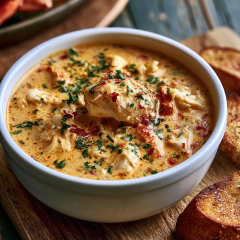 A bowl of soup with a piece of meat in it.
